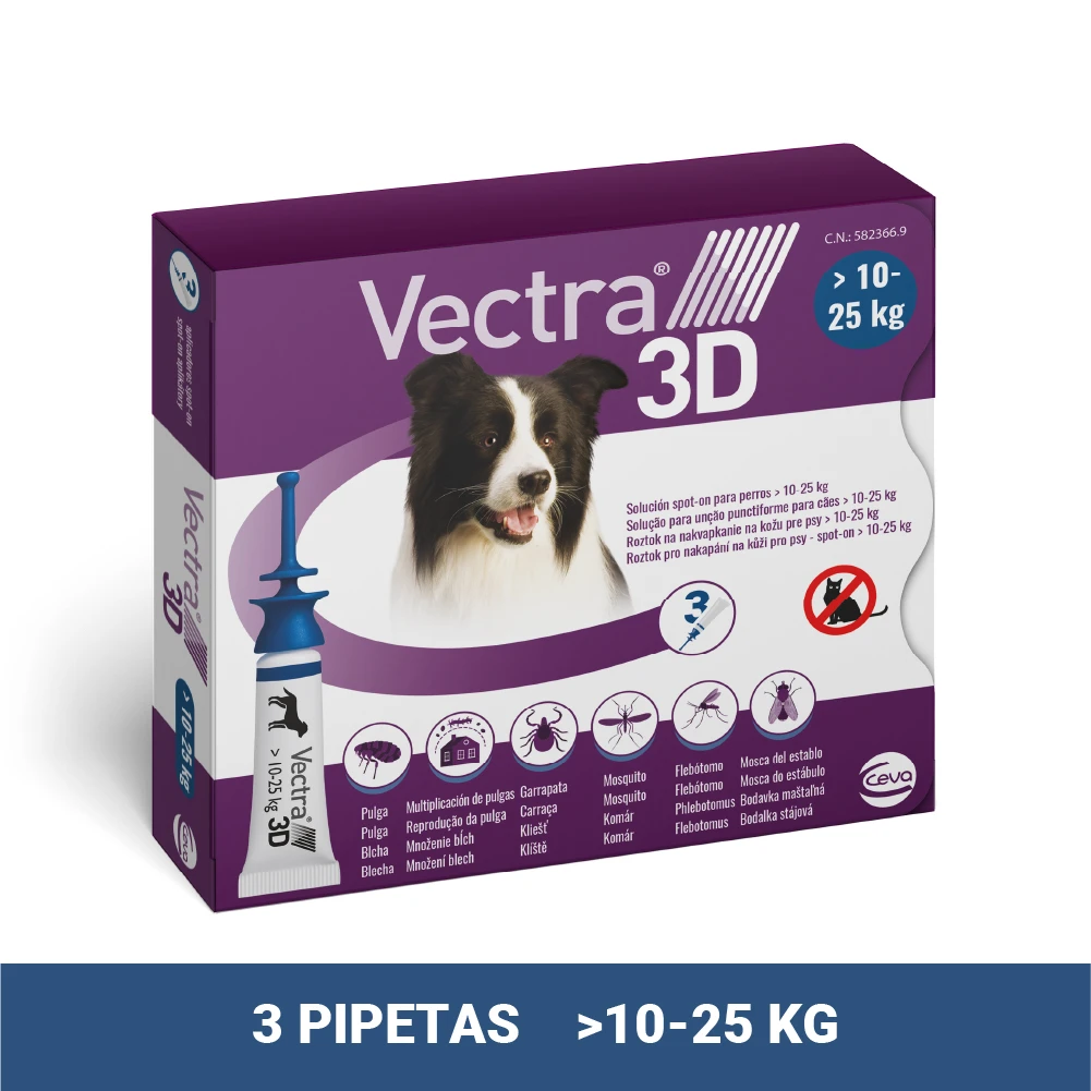 Pipetas 3D Solución Spot-On para Perros de 10-25kg Pipetas 3D Solución Spot-On Para Perros De 10-25kg -Bravery Tienda 01 vectra 3p Packaging 10kg 63bd46f8e64a3