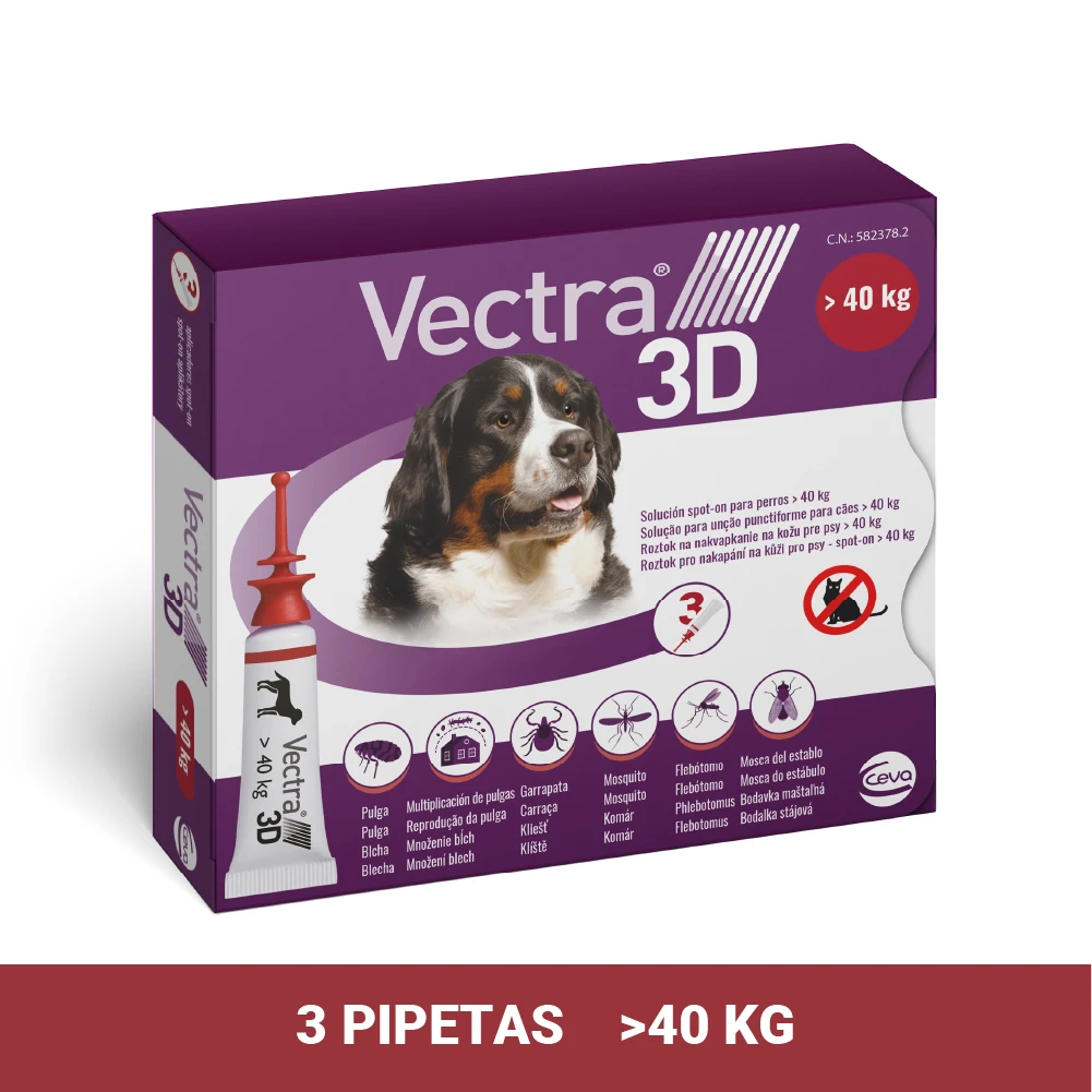 Pipetas 3D Solución Spot-On para Perros de más de 40kg Pipetas 3D Solución Spot-On Para Perros De Más De 40kg -Bravery Tienda 01 vectra 3p Packaging 40kg 63bd47a11e33c