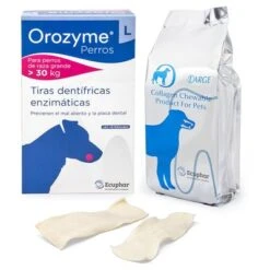 Orozyme Tiras Dentífricas Para Perros -Bravery Tienda 104519 pla orozyme strips largedogs hs 01 1