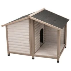 Caseta Para Perros Trixie Natura Con Terraza -Bravery Tienda 106396 pla trixie huette lodge mit terrasse hs 02 8