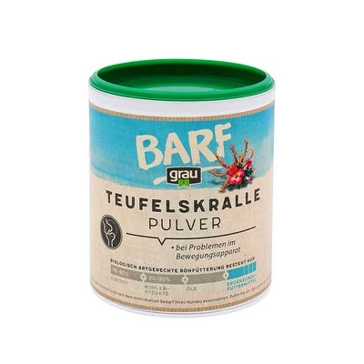 GRAU BARF harpagofito para perros GRAU BARF Harpagofito Para Perros -Bravery Tienda 120496 pla grau barf teufelskralle 300g hs 01 8