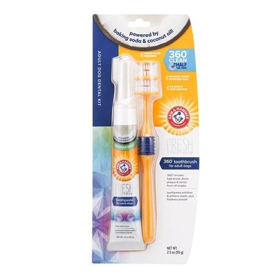 Arm & Hammer set higiene dental con cepillo y pasta de dientes para perros Arm & Hammer Set Higiene Dental Con Cepillo Y Pasta De Dientes Para Perros -Bravery Tienda 145696 companyofanimals armandhammer zahnpflegeset zahnbuarste zahnpasta 55gr hs 03 3