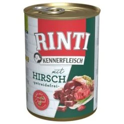 Rinti Kennerfleisch 6 X 400 G -Bravery Tienda 173102 pla bilder rinti kennerfleisch hirsch 400g hs 01 4