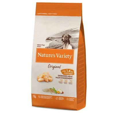 Nature's Variety Original Mini Adult Pollo -Bravery Tienda 173999 pla naturesvariety nvd original min adlt chicken 7kg hs 01 8