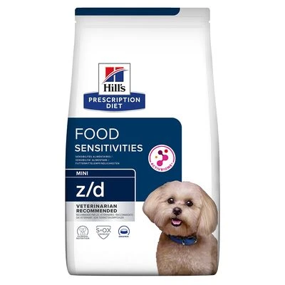 Hill's z/d Mini Prescription Diet Food Sensitivities pienso para perros Hill's Z/d Mini Prescription Diet Food Sensitivities Pienso Para Perros -Bravery Tienda 193209 pla hills prescriptiondiet zd miniallergy skincare hs 01 1
