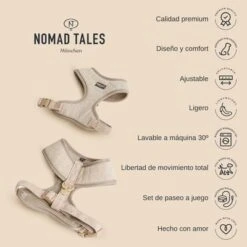 Arnés Nomad Tales Calma Burdeos Para Perros -Bravery Tienda 2022 12 nomadtales usps harnesscalma 1000x1000 es 4