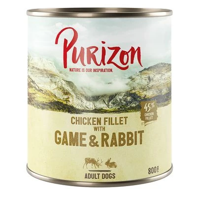 Purizon Adult 12 x 800 g comida húmeda sin cereales para perros Purizon Adult 12 X 800 G Comida Húmeda Sin Cereales Para Perros -Bravery Tienda 209000 pla purizon wild 800g 8