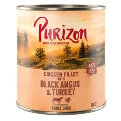 Purizon Adult 12 X 800 G Comida Húmeda Sin Cereales Para Perros 13 Purizon Adult 12 X 800 G Comida Húmeda Sin Cereales Para Perros -Bravery Tienda 209099 pla purizon black angus 800g 5