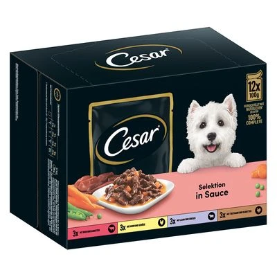 Cesar Selección Carne Con Verduras En Salsa -Bravery Tienda