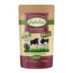 Lukullus Mini Sin Cereales 48 X 150 G - Pack Ahorro -Bravery Tienda 264997 pla luk mini beefturkey 6x150g 5 4