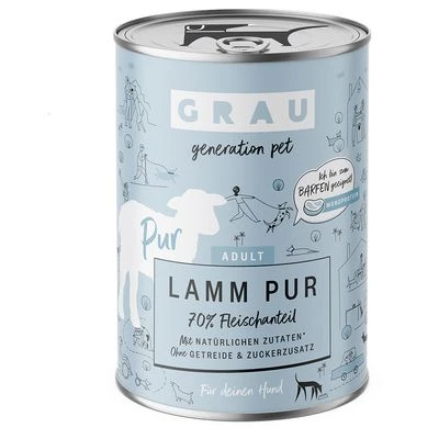 GRAU ave, chirivía y brécol comida húmeda para perros GRAU Ave, Chirivía Y Brécol Comida Húmeda Para Perros -Bravery Tienda 268396 pla grau hundefutter lamm 400g hs 01 6 1