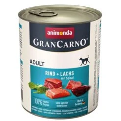 Animonda GranCarno Original Adult 12 X 800 G - Pack Ahorro -Bravery Tienda 27992 pla animonda grancarno rindlachsuspinat 800g 9