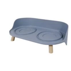 TIAKI Comedero Doble De Cerámica Para Mascotas -Bravery Tienda 302496 tiaki keramiknapf duo grau hs 05 8