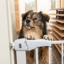 Barrera Blanca TIAKI Con 7 Cm De Extensión Para Perros -Bravery Tienda 334597 tiaki dog gate white fg 8198 1
