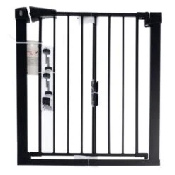 Barrera Negra TIAKI Con 7 Cm De Extensión Para Perros -Bravery Tienda 334696 pla tiaki dog gate black fg 8090 7