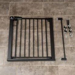 Barrera Negra TIAKI Con 7 Cm De Extensión Para Perros -Bravery Tienda 334696 tiaki dog gate black fg 8217 1