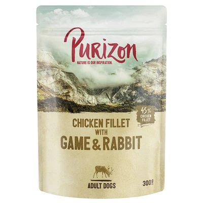 Purizon Adult 6 X 300 G Sin Cereales En Bolsitas Para Perros -Bravery Tienda 344197 pla megapack purizon pouch wild kaninchen 300g hs 01 3