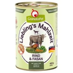 Granatapet Liebling's Mahlzeit 6 X 400 G -Bravery Tienda 362501 pla granatapet lieblings mahlzeit rindfasan 6x400g hs 01 4