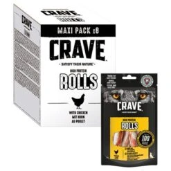 Crave Maxi High Protein Rolls Snacks Para Perros -Bravery Tienda 371397 mars crave maxi highprotein rolls hs 03 3