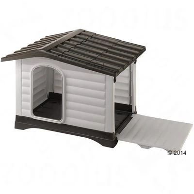 Caseta de plástico Dogvilla de Ferplast Caseta De Plástico Dogvilla De Ferplast -Bravery Tienda 402558 ferplast kunststoffhundeh tte dogvilla mit klappe 1