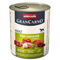 Animonda GranCarno Original Adult 12 X 800 G - Pack Ahorro -Bravery Tienda 50765 pla animonda grancarno rindkaninchen 800g 9