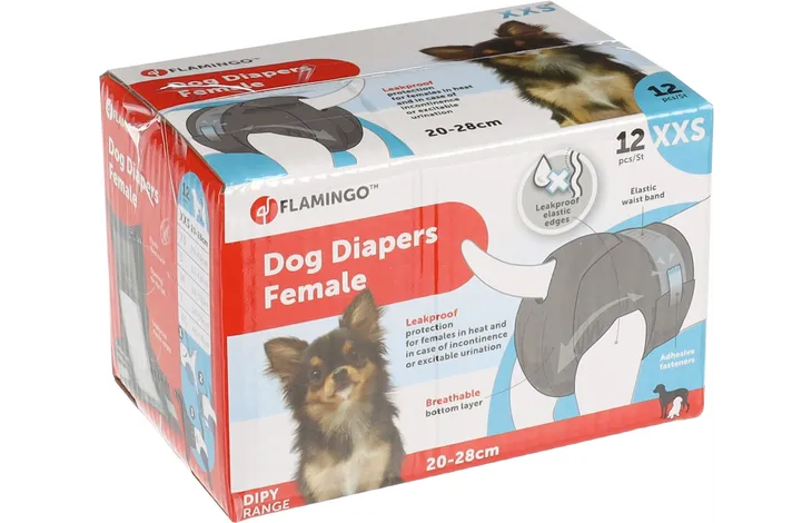 Pañales dipy para perros muy mayores o cachorros xl 12 unidades Flamingo Pañales Dipy Para Perros Muy Mayores O Cachorros Xl 12 Unidades -Bravery Tienda 510583 V 01 63354c8f22677