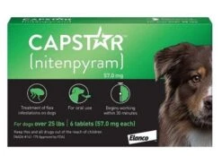 Capstar Comprimidos Para Perros Grandes (57 Mg)