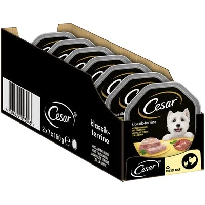 Cesar en tarrinas 56 x 150 g Cesar En Tarrinas 56 X 150 G -Bravery Tienda 78459 mars cesar klassiker huhn truthahn hs 02 4