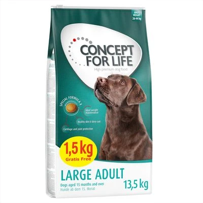 PROMO: Concept for Life pienso para perros 12 + 1,5 kg ¡gratis! PROMO: Concept For Life Pienso Para Perros 12 + 1,5 Kg ¡gratis! -Bravery Tienda