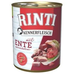 Pack Ahorro: Rinti Kennerfleisch 12 X 800 G -Bravery Tienda 98723 pla bilder rinti kennerfleisch ente 800g hs 01 2