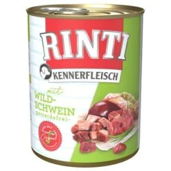 Pack Ahorro: Rinti Kennerfleisch 12 X 800 G -Bravery Tienda 98726 pla bilder rinti kennerfleisch wildschwein 800g hs 01 6