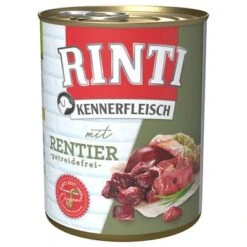 Pack Ahorro: Rinti Kennerfleisch 12 X 800 G -Bravery Tienda 98831 pla bilder rinti kennerfleisch rentier 800g hs 01 2