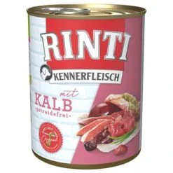 Pack Ahorro: Rinti Kennerfleisch 12 X 800 G -Bravery Tienda 98833 pla bilder rinti kennerfleisch kalb 800g hs 01 9