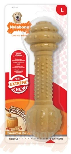 Nylabone Extreme Chew Barbell L 3 Nylabone Extreme Chew Barbell L -Bravery Tienda Nylabone Extreme Chew Barbell dura chew 641c7bd310ac2