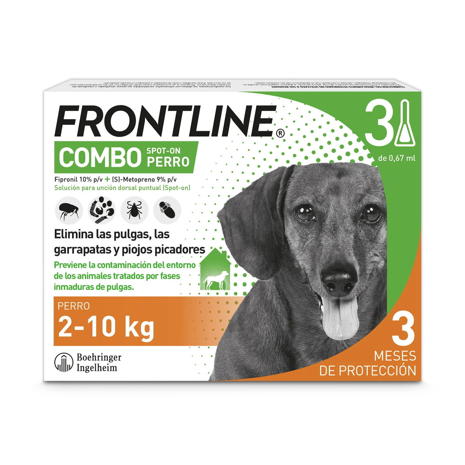 Pipetas Combo Spot-On para perros de 2-10 kg Frontline Pipetas Combo Spot-On Para Perros De 2-10 Kg -Bravery Tienda Pack COMBO 2 10Kg 3p 62724bbcab409