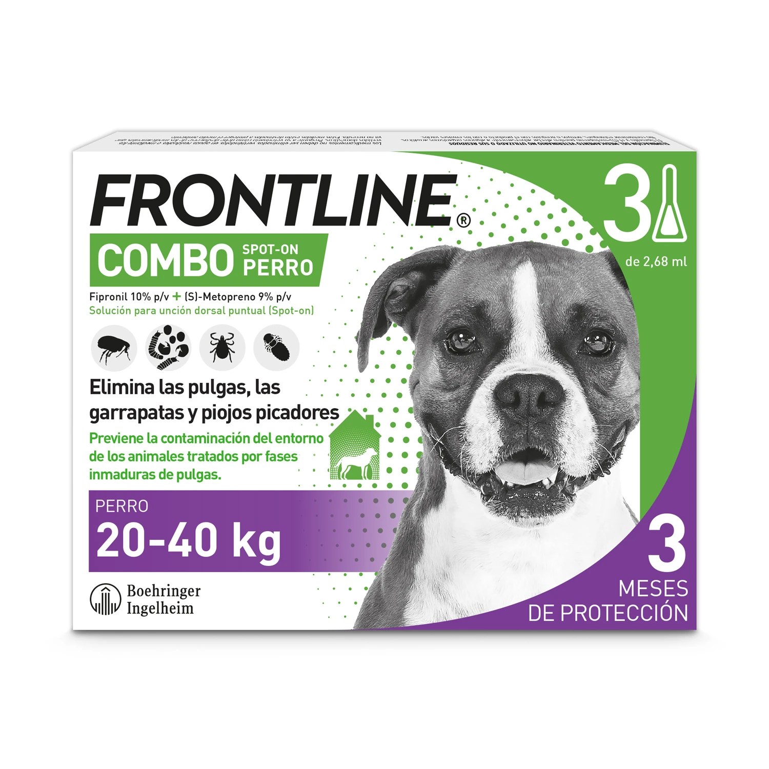 Pipetas Combo Spot-On para Perros de 20-40 Kg Frontline Pipetas Combo Spot-On Para Perros De 20-40 Kg -Bravery Tienda Pack COMBO 20 40Kg 3p 62724c1c9cbc9