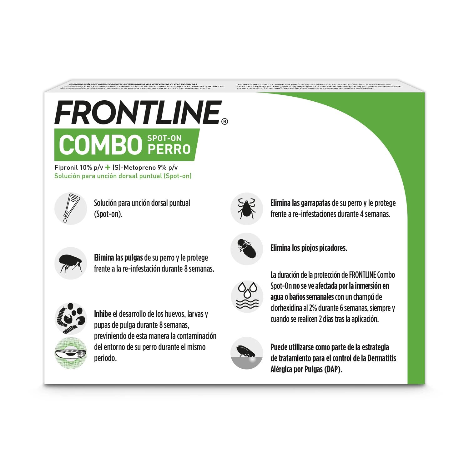 Pipetas Combo Spot-On para Perros de 20-40 Kg Frontline Pipetas Combo Spot-On Para Perros De 20-40 Kg -Bravery Tienda Pack COMBO 20 40Kg 3p Dorso 62724c1e6bcde