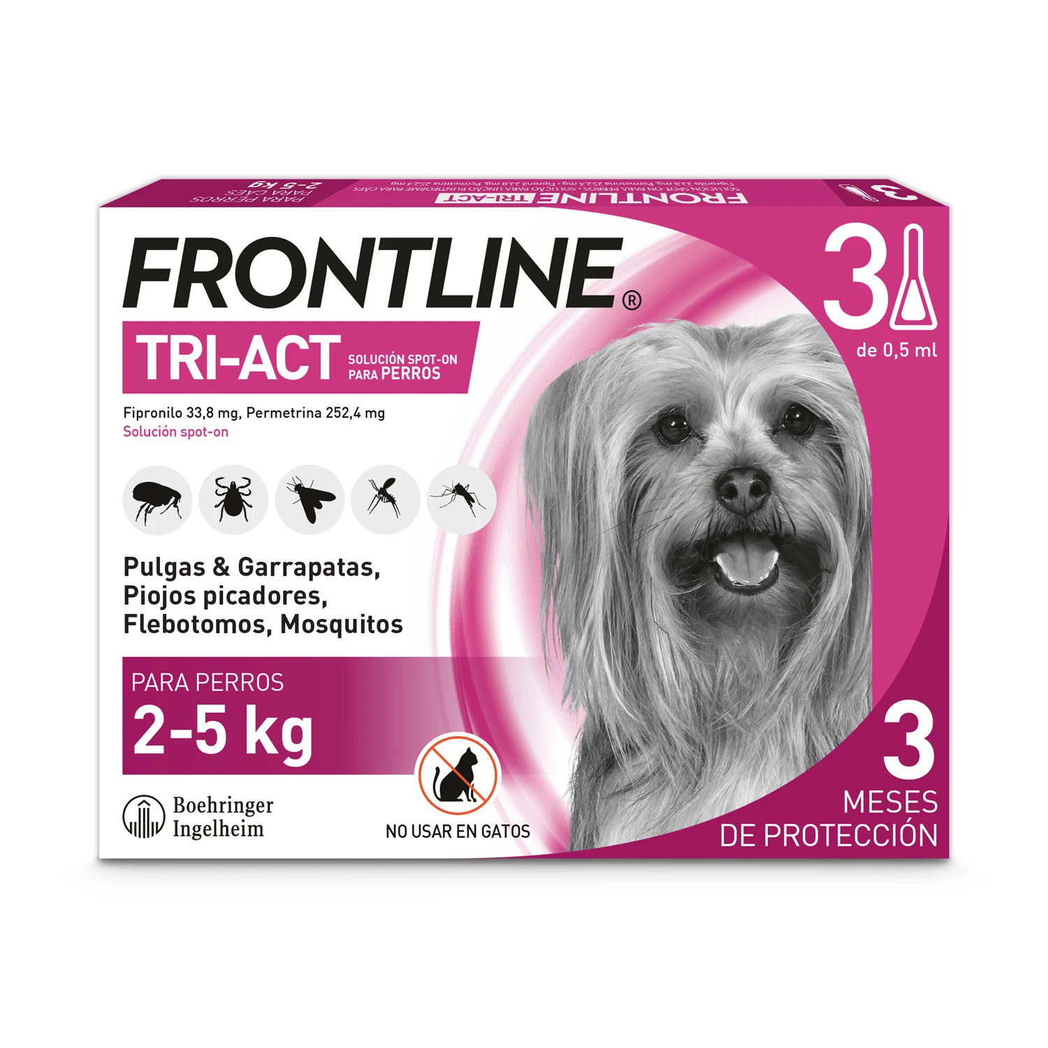Pipetas Tri-Act Solució Spot-On para Perros de 2-5 Kg Frontline Pipetas Tri-Act Solució Spot-On Para Perros De 2-5 Kg -Bravery Tienda Pack TRI ACT 2 5Kg 3p 627244201ff30
