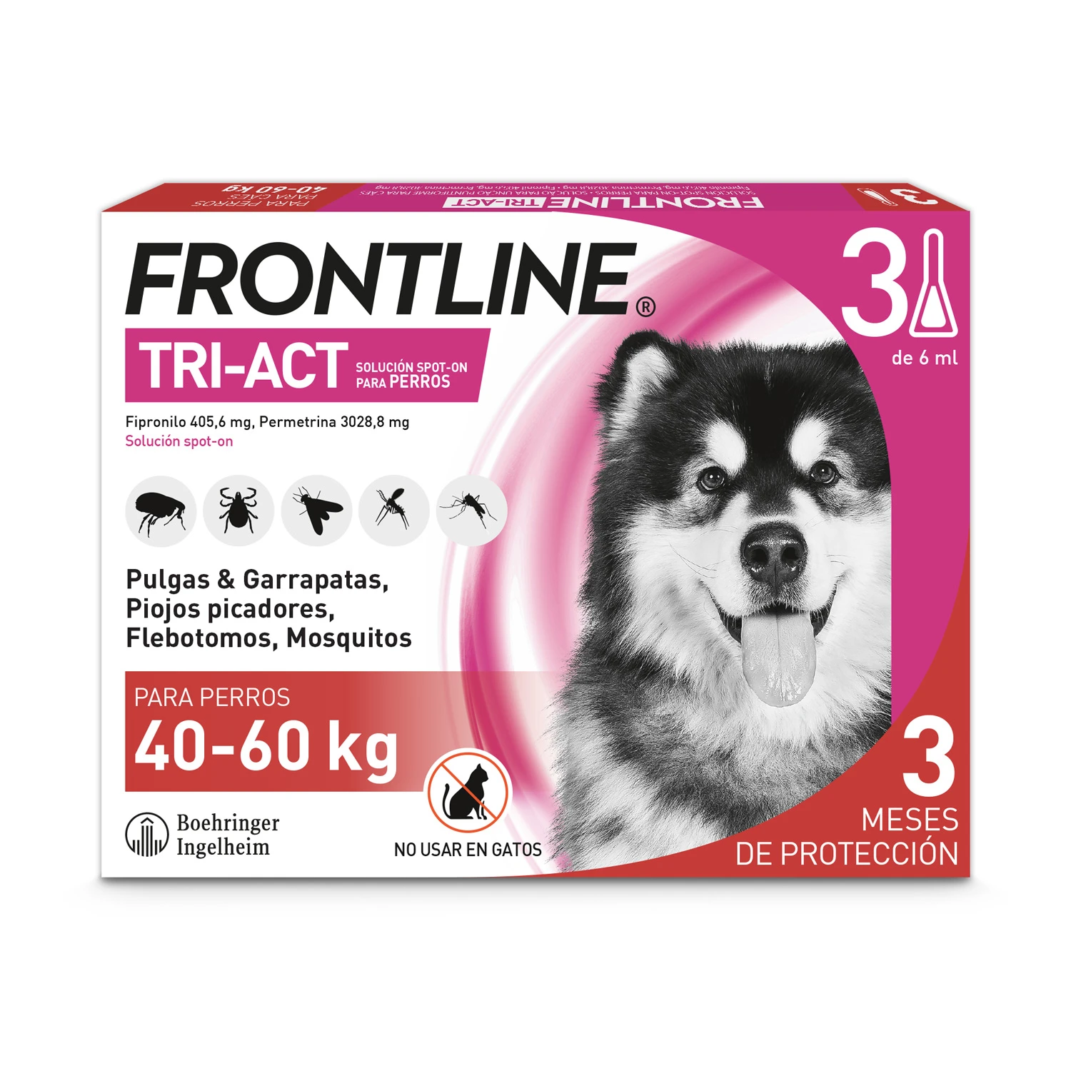 Pipetas Tri-Act Solución Spot-On para Perros de 40-60 Kg Frontline Pipetas Tri-Act Solución Spot-On Para Perros De 40-60 Kg -Bravery Tienda Pack TRI ACT 40 60Kg 3p 62724ab255eee