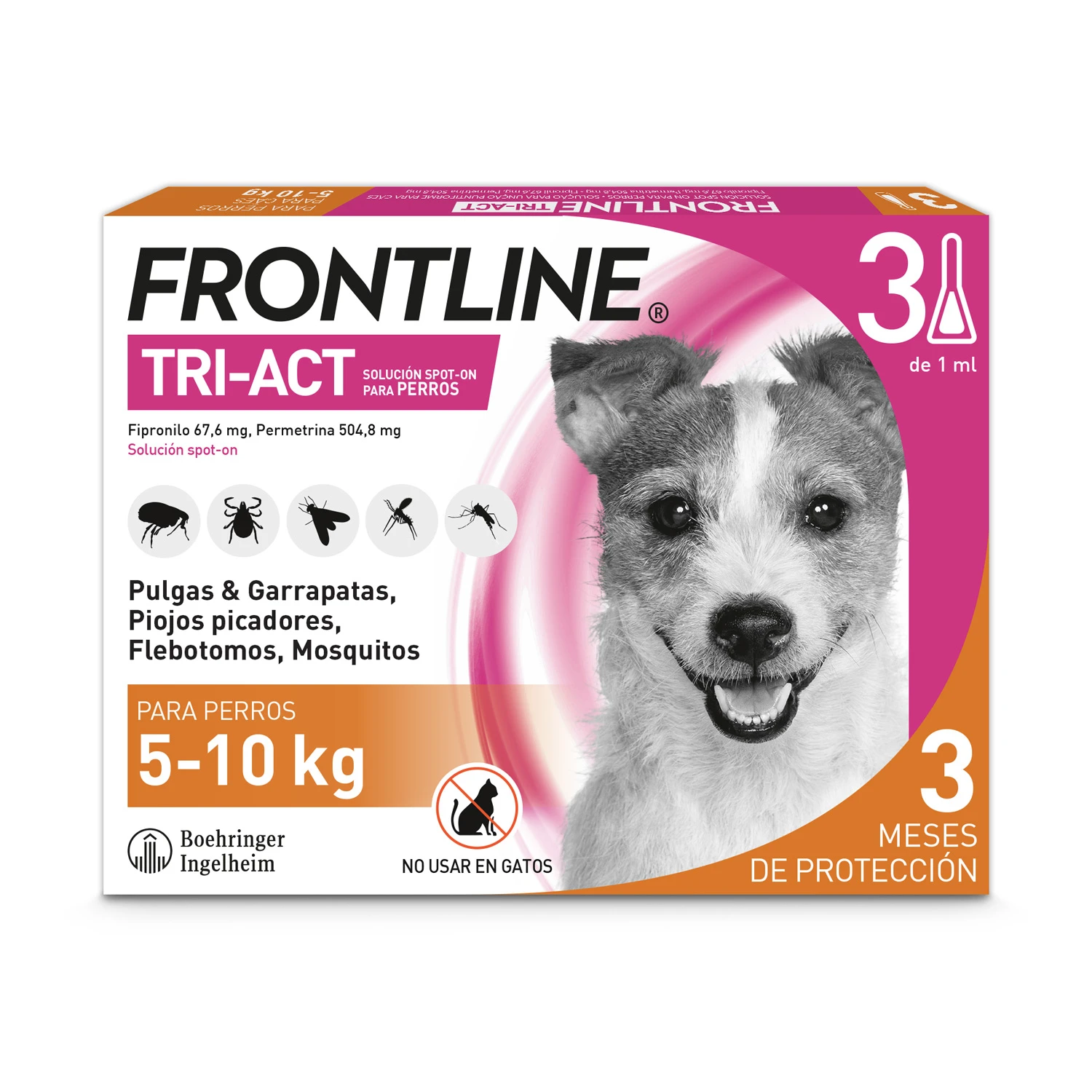 Pipetas Tri-Act solución Spot-On para Perros de 5-10 Kg Frontline Pipetas Tri-Act Solución Spot-On Para Perros De 5-10 Kg -Bravery Tienda Pack TRI ACT 5 10Kg 3p 62724a4f5dd44