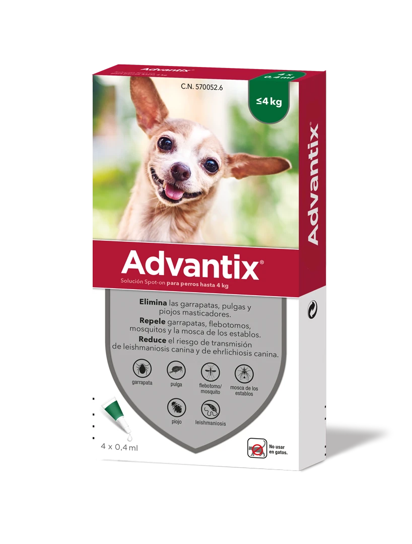 Pipetas Spot On para Perro hasta 4 kg Advantix Pipetas Spot On Para Perro Hasta 4 Kg -Bravery Tienda advantix pack 4 2021 62b07ba649d7d