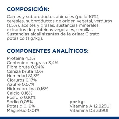 Hill's c/d Prescription Diet Urinary Care estofado para perros Hill's C/d Prescription Diet Urinary Care Estofado Para Perros -Bravery Tienda bk28465 ongoing ingredient panel es 9
