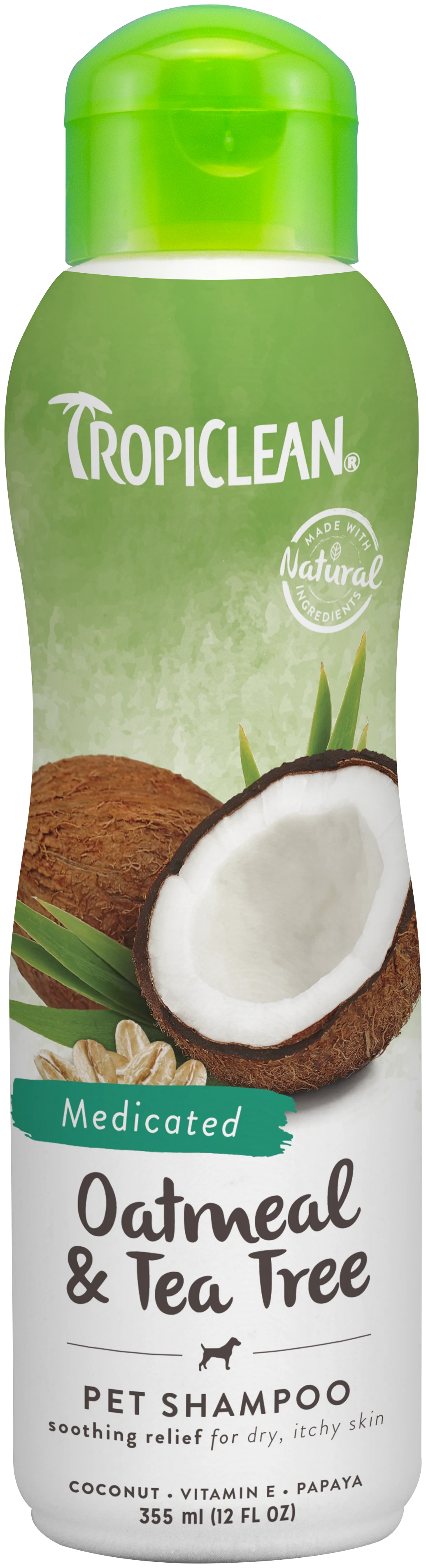 Champú avena y árbol de té Tropiclean Champú Avena Y árbol De Té -Bravery Tienda champu de avena arbol de te 355 ml 1