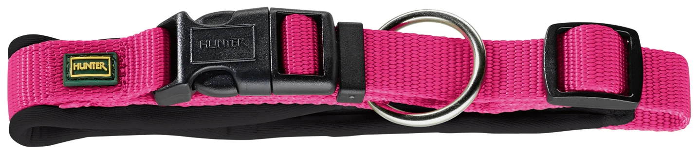 Collar Neopren Vario Plus de nylon para perros color frambuesa y negro Hunter Collar Neopren Vario Plus De Nylon Para Perros Color Frambuesa Y Negro -Bravery Tienda collar neopren vario plus 1 1