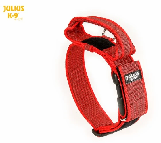 Collar Color & Gray IDC con asa rojo Julius K9 Collar Color & Gray IDC Con Asa Rojo -Bravery Tienda collar para perro resistente rojo 62dfd67237e61