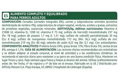 Affinity Libra Adult con cordero pienso para perros Affinity Libra Adult Con Cordero Pienso Para Perros -Bravery Tienda compo libra dog adult cordero es 9