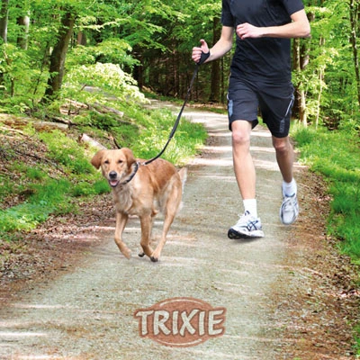 Trixie Correa Para Perros Especial Para Correr Negro -Bravery Tienda correa para perros especial para correr negro 2