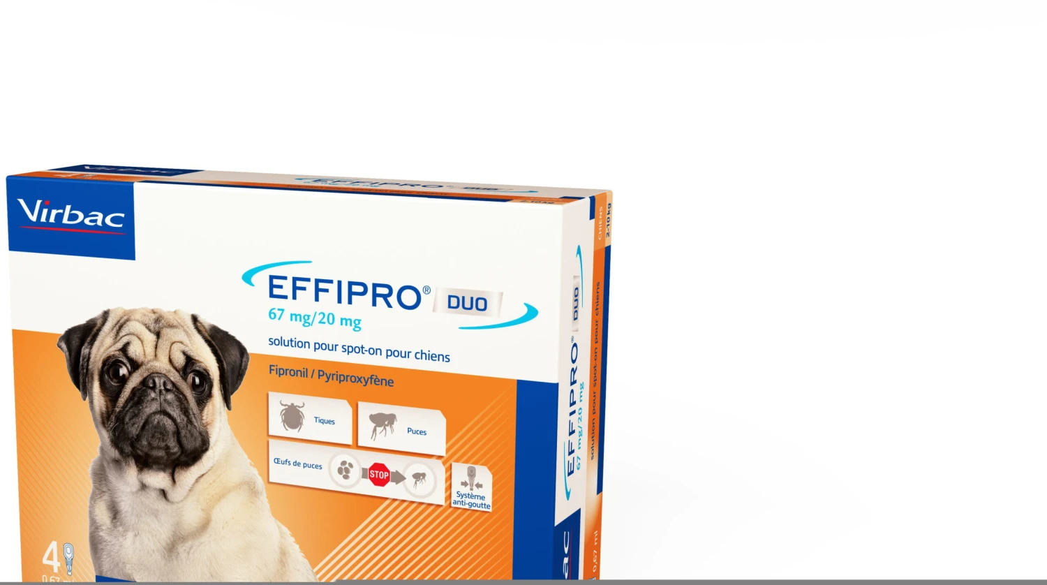 Effipro Duo Spot on Antiparasitario para Perros de 2 a 10 Kg (67 mg/20 mg) Virbac Effipro Duo Spot On Antiparasitario Para Perros De 2 A 10 Kg (67 Mg/20 Mg) -Bravery Tienda effipro duo spot on antiparasitario para perros de 2 a 10 kg 2 scaled