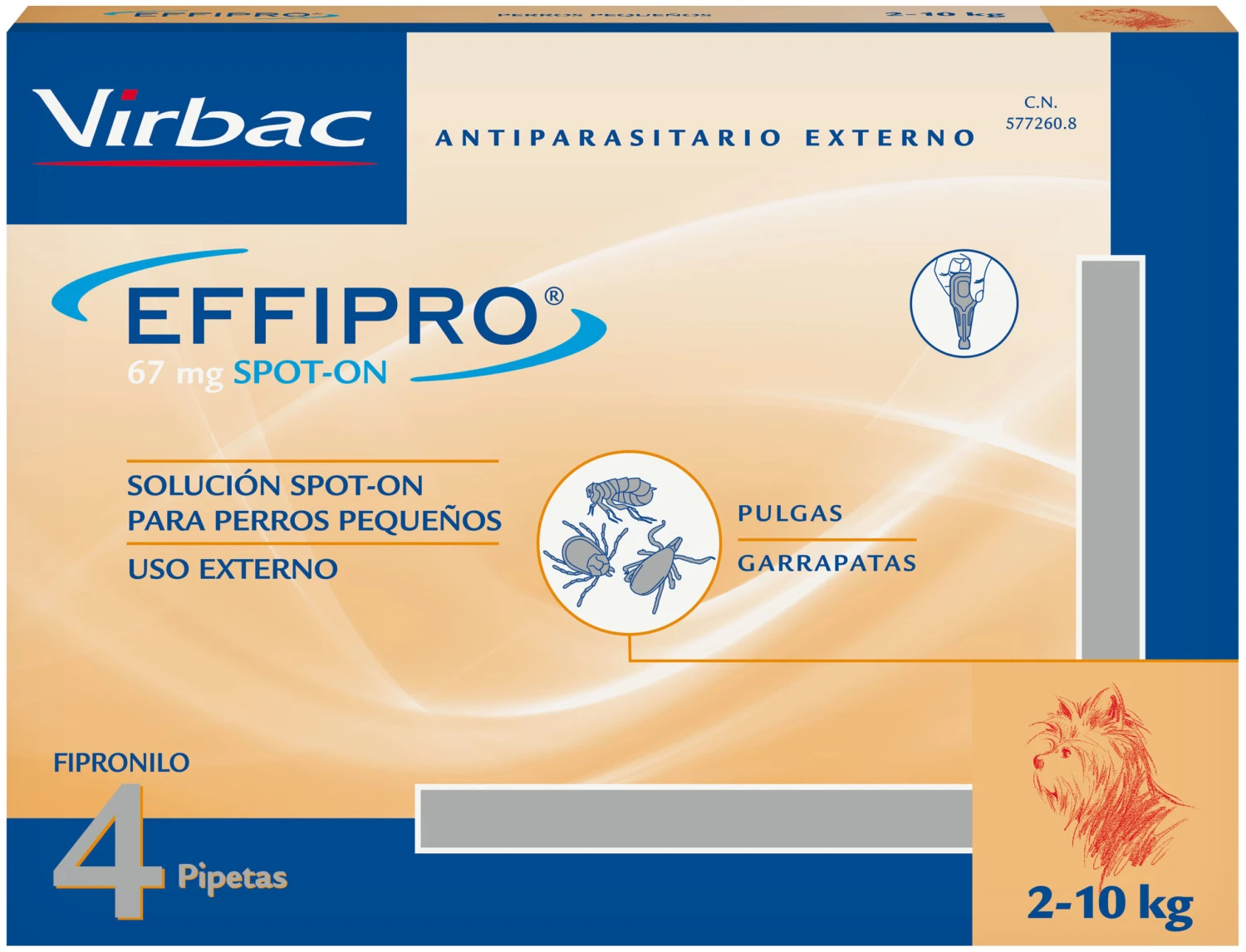 Pipetas Effipro Solución Spot on para Perros para Perros de 2 a 10 Kg (67 mg) Virbac Pipetas Effipro Solución Spot On Para Perros Para Perros De 2 A 10 Kg (67 Mg) -Bravery Tienda effipro spot on antiparasitario para perros de 2 a 10 kg 1 scaled