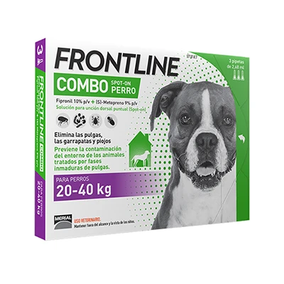 Pipetas Combo Spot-On para Perros de 20-40 Kg Frontline Pipetas Combo Spot-On Para Perros De 20-40 Kg -Bravery Tienda frontline combo canine 20 40 kg